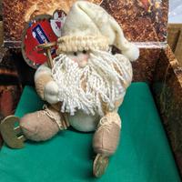 Babbo Natale pupazzo in stoffa nuovo