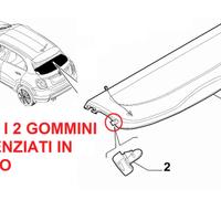 Gommini Mensola Rinforzati Cappelliera Fiat 500X