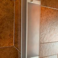 Mensola vetro e cromo