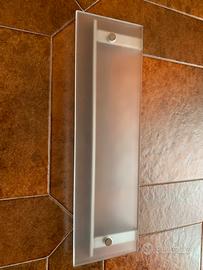 Mensola vetro e cromo