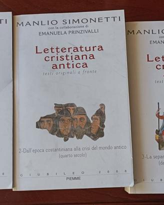 SET di 3 volumi LETTERATURA CRISTIANA ANTICA