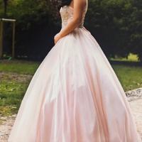 Abito da Quinceañera rosa baby