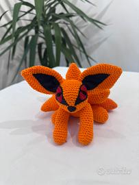 Kurama volpe a nove code Amigurumi Uncinetto