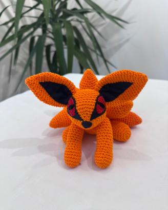 Kurama volpe a nove code Amigurumi Uncinetto