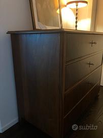 Cassettone in legno massello124*100*60  4 cassetti