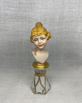 Statuetta Capodimonte Mezzobusto femminile