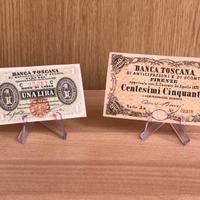 Lotto lire Banca Toscana 1870