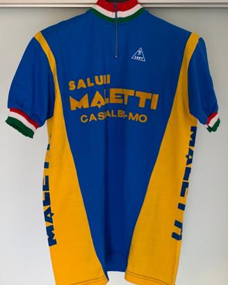 Ciclismo Vintage Maglia  Misto Lana ANNI '70/'80