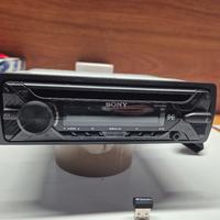 sony cdx G1201 U colorazione ambra arancione 