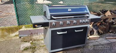BBQ-Grill a gas per a 6 fuochi + 1 esterno