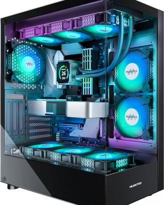 MUSETEX Case PC ATX Mid Tower 6 Ventole ARGB