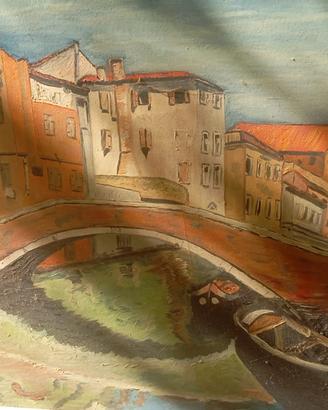 Quadro Chioggia Canale Vena Ann 1966
