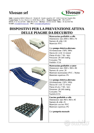 Materassini e cuscini gonfiabili antidecubito