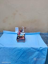 presepe lavorazione artigianale banco formaggiaio 