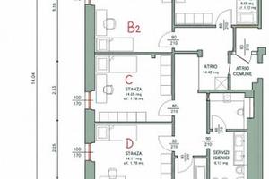 2 Posti letto in stanza doppia per studenti da set