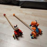 giocattoli in legno vintage 