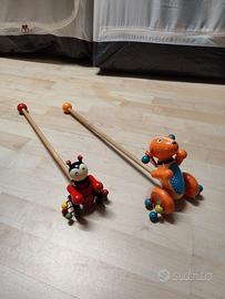 giocattoli in legno vintage 