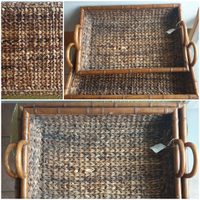 Sia collection design vassoi e scatola in rattam