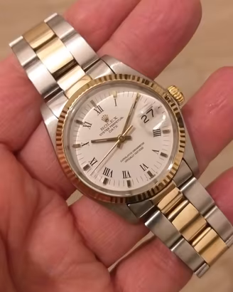 Rolex Date 1500 Acciaio oro orologio originale 