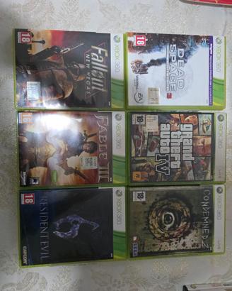 6 giochi originali xbox360