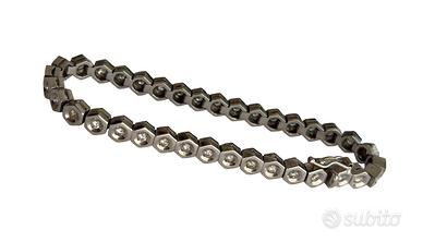 Bracciale Tennis Oro Bianco 750 Diamanti 21,85 gr.