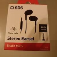 Auricolari SBS stereo con microfono e jack
