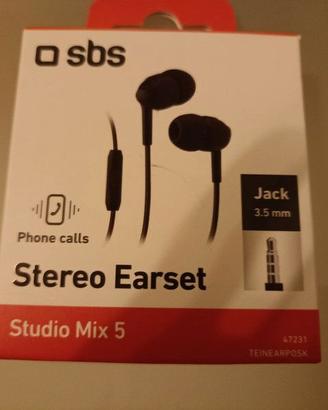 Auricolari SBS stereo con microfono e jack