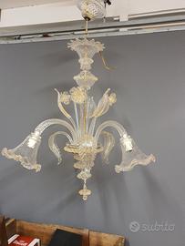 lampadario in vetro di murano 