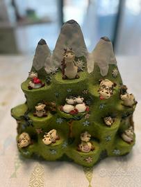 Espositore montagna con 11 mucche Paolo Chiari