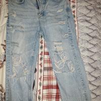 Jeans Uomo Pull&bear Ripped TG M EUR 40 USA 31