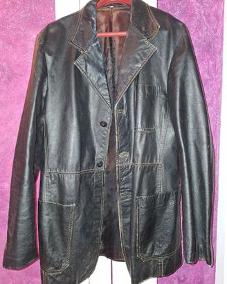 Giacca in pelle vintage mis. L