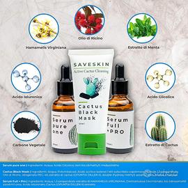 Cactus black mask per punti neri - nuovo