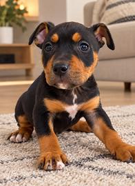 American Pitbull cuccioli  tricolor