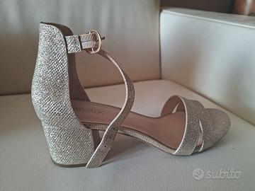 tacco oro brillantinato