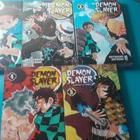 demon slayer volumi dall'1 al 5