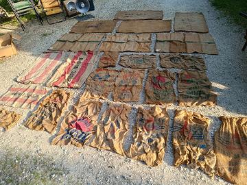 sacco sacchi juta poste italiane vintage 