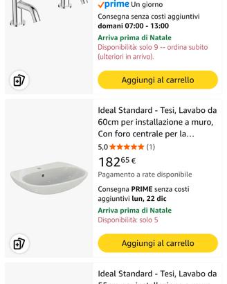 lavabo con rubinetto più rubinetto bidet cordinato