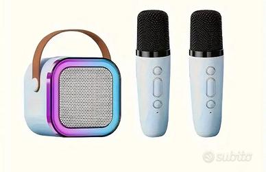 Cassa per Karaoke bluetooth con 2 microfoni