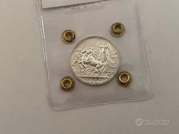 1 Lira 1915 Quadriga Briosa Argento SPL