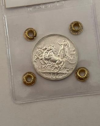 1 Lira 1915 Quadriga Briosa Argento SPL