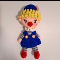 Amigurumi bambola pupazzo clown