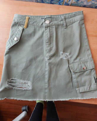 Gonna verde militare kendall+kylie