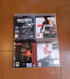 Lotto PS3The Evil Within + Metal Gear Solid 4 ecc