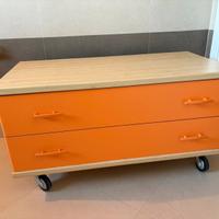 Cassettiera con ruote