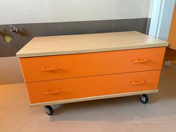 Cassettiera con ruote