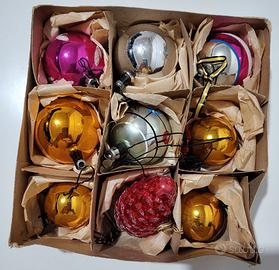 palline di Natale vintage in vetro (anni '60)