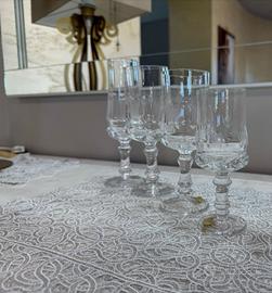 servizio bicchieri in cristallo 