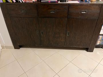 Mobile credenza in Teak
