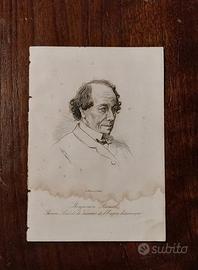 Stampa firmata di A. WEGER - "Benjamin Disraeli"