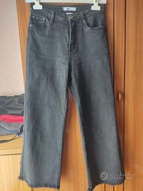 jeans neri larghi 